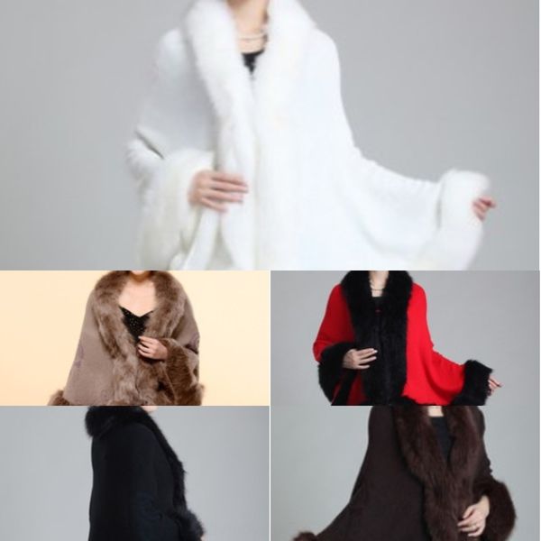 hrvlc 2020 winter new shawl coat shawlautumn winter women's women's high-grade wool knitted coatshoulder imitation fur shawlfox fu, White;black
hrvlc 2020 winter new shawl coat shawlautumn winter women's women's high-grade wool knitted coatshoulder imitation fur shawlfox fu, White;black