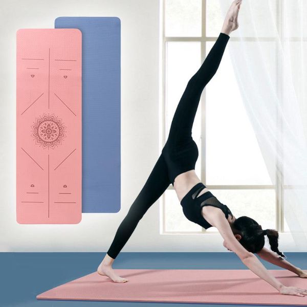 1830*610*6mm tpe yoga double layer non-slip mat yoga exercise pad with position line port carpet pads fitness gymnastics pilates
1830*610*6mm tpe yoga double layer non-slip mat yoga exercise pad with position line port carpet pads fitness gymnastics pilates