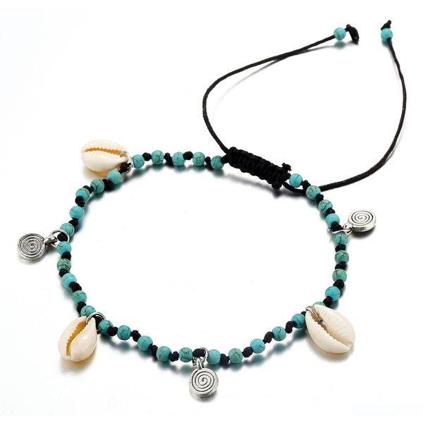 s1404 bohemia fashion jewelry shell charms anklet chain anklet handmade beaded ankle bracelet glxyn, Red;blue
s1404 bohemia fashion jewelry shell charms anklet chain anklet handmade beaded ankle bracelet glxyn, Red;blue