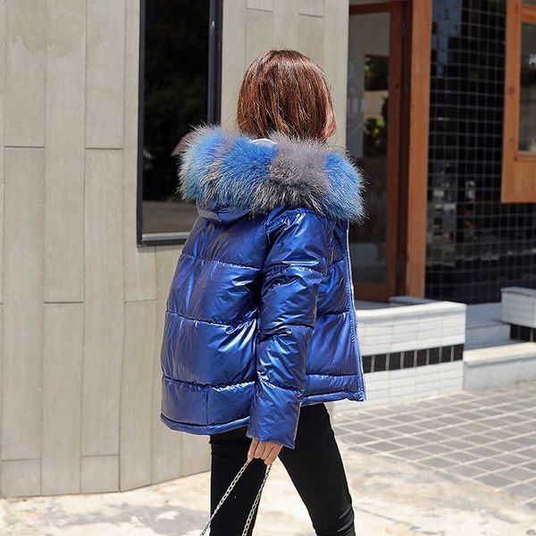with fur collar plus size women's winter jacket solid hooded female coat hooded shiny korean style casual outwear women parkas 201014, Black
with fur collar plus size women's winter jacket solid hooded female coat hooded shiny korean style casual outwear women parkas 201014, Black