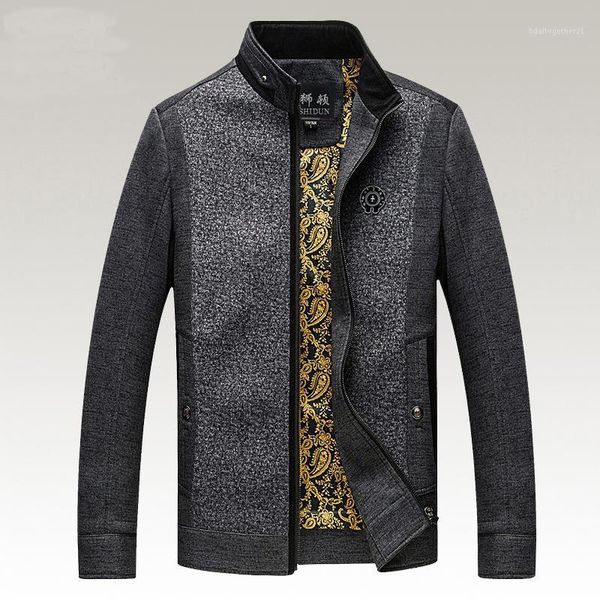 men's jackets men's autumn casual men brand clothing patchwork jacket stand collar plus size 3xl hj4161, Black;brown
men's jackets men's autumn casual men brand clothing patchwork jacket stand collar plus size 3xl hj4161, Black;brown