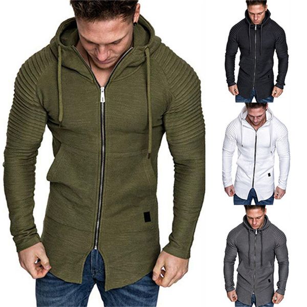 solid color cardigan hoodies pleated zipper patchwork long sleeve hooded sweatshirts autumn winter fashion casual men clothing, Black
solid color cardigan hoodies pleated zipper patchwork long sleeve hooded sweatshirts autumn winter fashion casual men clothing, Black