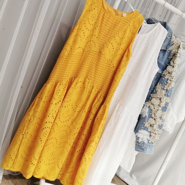 new spring and summer 2020 south korea east gate cotton hollow dressembroidered dress embroidery vest dress lace mid length skirt nxagj nxag, Black;gray
new spring and summer 2020 south korea east gate cotton hollow dressembroidered dress embroidery vest dress lace mid length skirt nxagj nxag, Black;gray