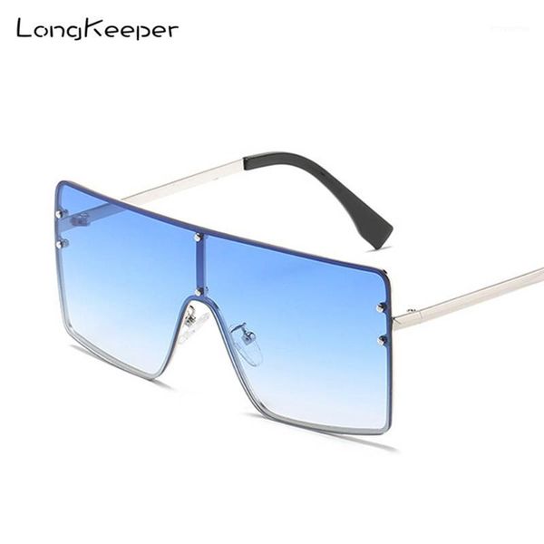 rimless oversize square women's sunglasses men brand design metal frame gradient uv400 sun glasses for female shield shades1, White;black
rimless oversize square women's sunglasses men brand design metal frame gradient uv400 sun glasses for female shield shades1, White;black