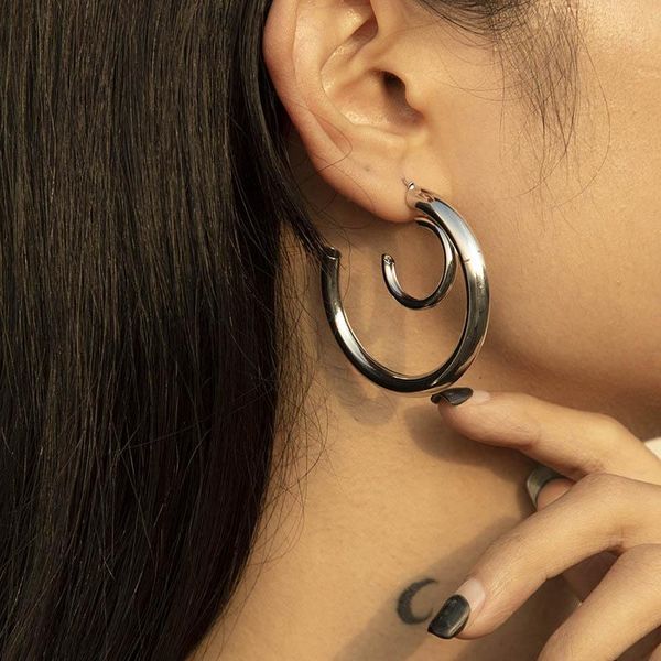 hoop & huggie vintage punk iron metal round circle drops earrings for women statement geometric party jewelry gift, Golden;silver
hoop & huggie vintage punk iron metal round circle drops earrings for women statement geometric party jewelry gift, Golden;silver