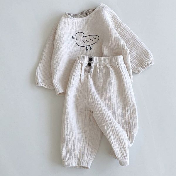 spring summer baby cotton linen clothes set boys and girls t shirt and pants 2pcs cute cartoon little duck born outfits, White
spring summer baby cotton linen clothes set boys and girls t shirt and pants 2pcs cute cartoon little duck born outfits, White