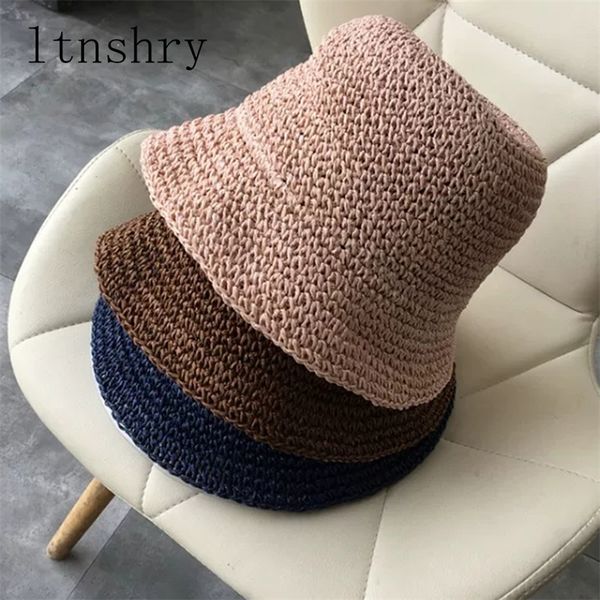 summer women's sun hat bucket cap breathable straw hat foldable dome elegant fashion beach hat women sun protection caps t200720, Blue;gray
summer women's sun hat bucket cap breathable straw hat foldable dome elegant fashion beach hat women sun protection caps t200720, Blue;gray