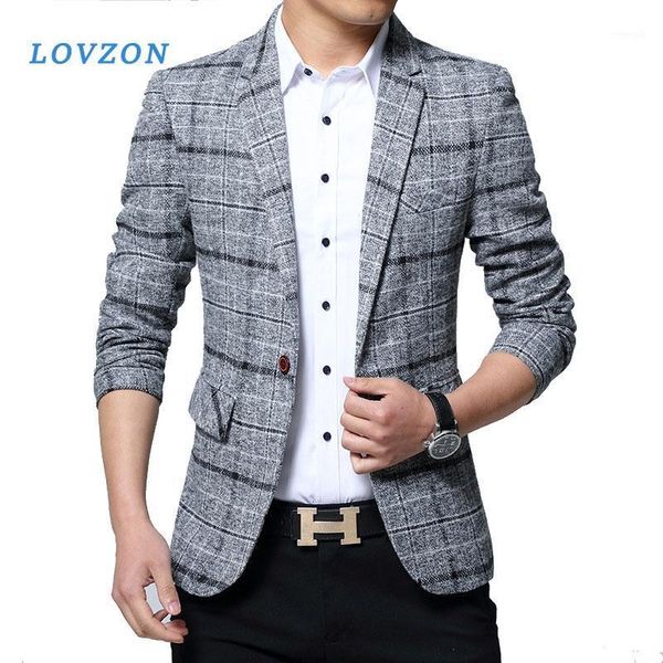 lovzon new men blazers 4xl 5xl spring british style plaid male slim fat business casual blazer coat men brand outwear jacket1, White;black
lovzon new men blazers 4xl 5xl spring british style plaid male slim fat business casual blazer coat men brand outwear jacket1, White;black