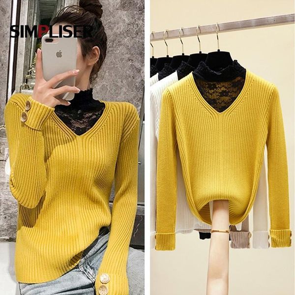 fake 2-pieces women pullovers lace patchwork knitwear female sweaters lady knitted white black yellow bottoming shirt1
fake 2-pieces women pullovers lace patchwork knitwear female sweaters lady knitted white black yellow bottoming shirt1
