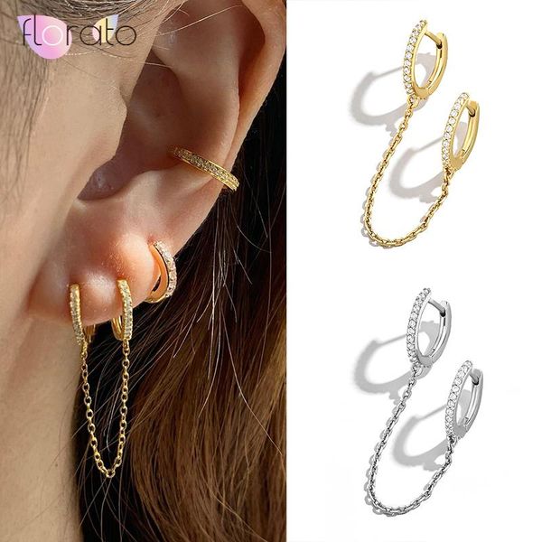 hoop & huggie 925 sterling silver two ear hole piercing earrings chain tassel crystal simple bohemia earring jewelry for lady girls a30, Golden;silver
hoop & huggie 925 sterling silver two ear hole piercing earrings chain tassel crystal simple bohemia earring jewelry for lady girls a30, Golden;silver