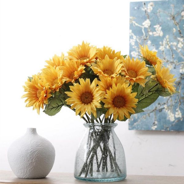 decorative flowers & wreaths 5pcs artificial silk 45cm single sunflower bouquet diy home wedding party valentine's day decor simulation
decorative flowers & wreaths 5pcs artificial silk 45cm single sunflower bouquet diy home wedding party valentine's day decor simulation