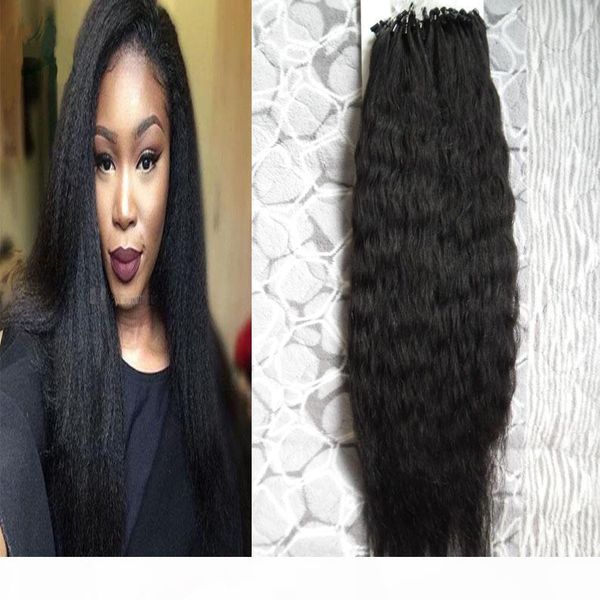 coarse yaki micro ring loop hair extensions 100g pcs kinky straight 100% human micro bead links machine made remy hair extension, Black
coarse yaki micro ring loop hair extensions 100g pcs kinky straight 100% human micro bead links machine made remy hair extension, Black