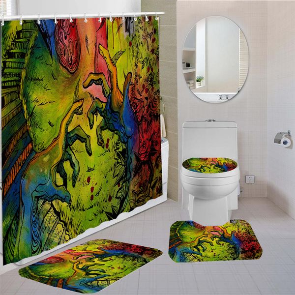 fantasy style printing shower curtain set with non-slip rug toilet cover bath mat and 12 hooks bathroom accessory decor
fantasy style printing shower curtain set with non-slip rug toilet cover bath mat and 12 hooks bathroom accessory decor