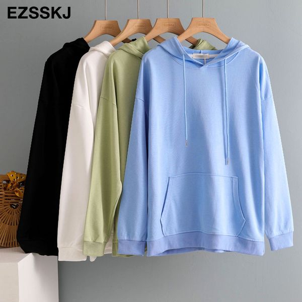 spring autumn hooded women basic solid color sweatshirts female oversize hooded jacket 200930, Black
spring autumn hooded women basic solid color sweatshirts female oversize hooded jacket 200930, Black