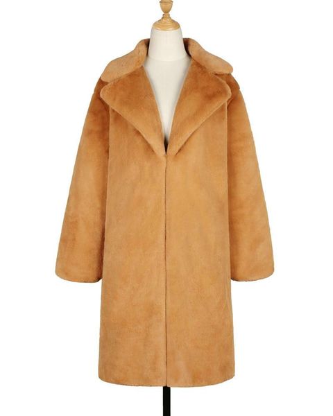 women's fur & faux artificial long lamb plush female coat womens winter jackets slimming jacket women woman, Black
women's fur & faux artificial long lamb plush female coat womens winter jackets slimming jacket women woman, Black