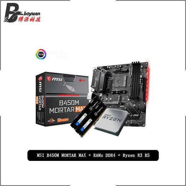 amd ryzen 3 r3 3100 3300x ryzen 5 r5 1600 2600 3600 r7 1700 2700 + msi b450m mortar max + pumeitou ddr4 8g 16g 2666mhz rams suit
amd ryzen 3 r3 3100 3300x ryzen 5 r5 1600 2600 3600 r7 1700 2700 + msi b450m mortar max + pumeitou ddr4 8g 16g 2666mhz rams suit