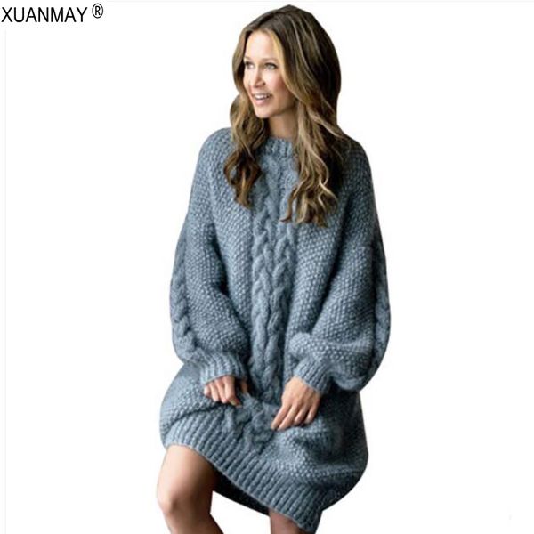 super warm thick style sweater dress loose large size long sleeve pullover sweater winter long style code sweater women lj201112, White;black
super warm thick style sweater dress loose large size long sleeve pullover sweater winter long style code sweater women lj201112, White;black