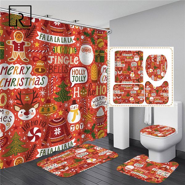 180x180cm 1/3 / 4шт red cartoon printed душ шторы набор туалет мат lid санта клаус non скольжения ковер ковер наборы фестиваль decor
180x180cm 1/3 / 4шт red cartoon printed душ шторы набор туалет мат lid санта клаус non скольжения ковер ковер наборы фестиваль decor