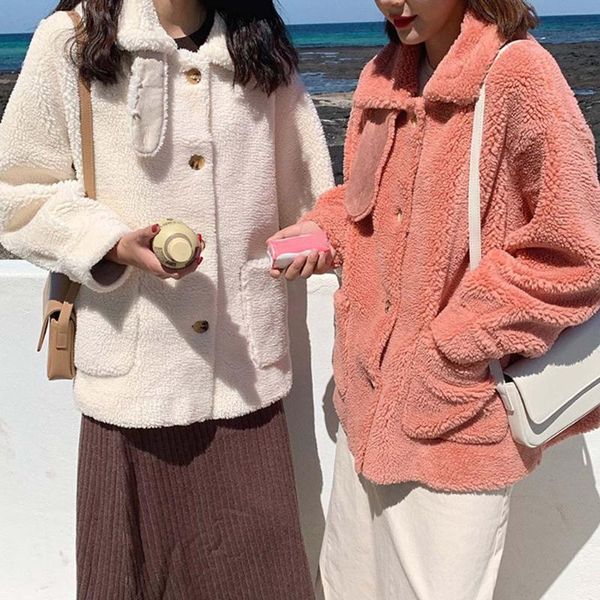 women's jackets women winter jacket 2021 fashion single-breasted sweaters lapel loose fur outwear coat ladies jacket#3, Black;brown
women's jackets women winter jacket 2021 fashion single-breasted sweaters lapel loose fur outwear coat ladies jacket#3, Black;brown