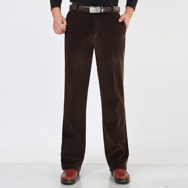 autumn and winter corduroy middle-aged casual spring loose straight men's striped pants, Black
autumn and winter corduroy middle-aged casual spring loose straight men's striped pants, Black