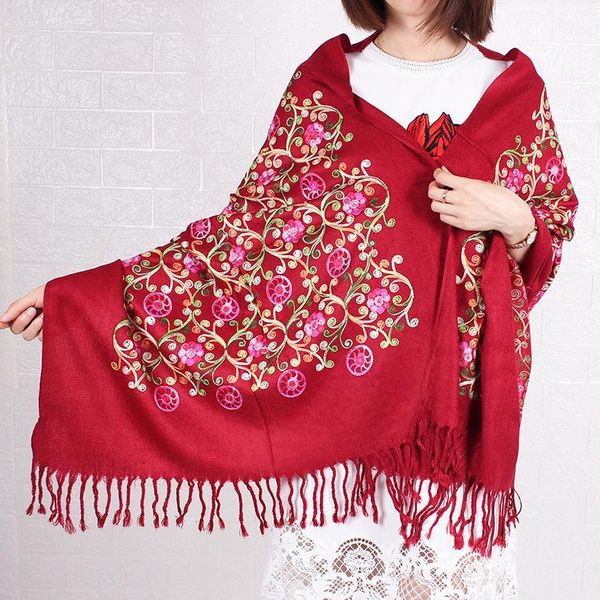 scarves women embroider flower cashmere-like scarf winter warm fine tassels cape oversize shawl fashion blanket, Blue;gray
scarves women embroider flower cashmere-like scarf winter warm fine tassels cape oversize shawl fashion blanket, Blue;gray