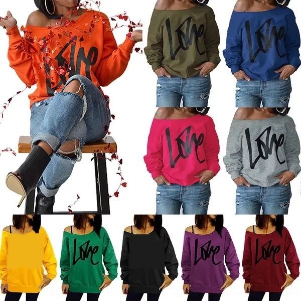 fashionable large size fashionable printed letter sweater long sleeve wide round neckshoulder t-shirt sweatert-shirt sweater jog6z j, Black
fashionable large size fashionable printed letter sweater long sleeve wide round neckshoulder t-shirt sweatert-shirt sweater jog6z j, Black