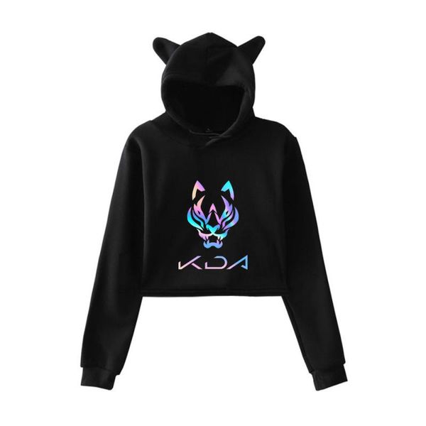 new crop baddest streetwear fasshion printed women ear cute sweatshirt game kda song hoodies 2020 the cat huump, Black
new crop baddest streetwear fasshion printed women ear cute sweatshirt game kda song hoodies 2020 the cat huump, Black