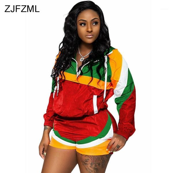 two piece tracksuit women's costoms zipper up long sleeve and bodycon shorts sweatsuits streetwear color block outfits1, White
two piece tracksuit women's costoms zipper up long sleeve and bodycon shorts sweatsuits streetwear color block outfits1, White