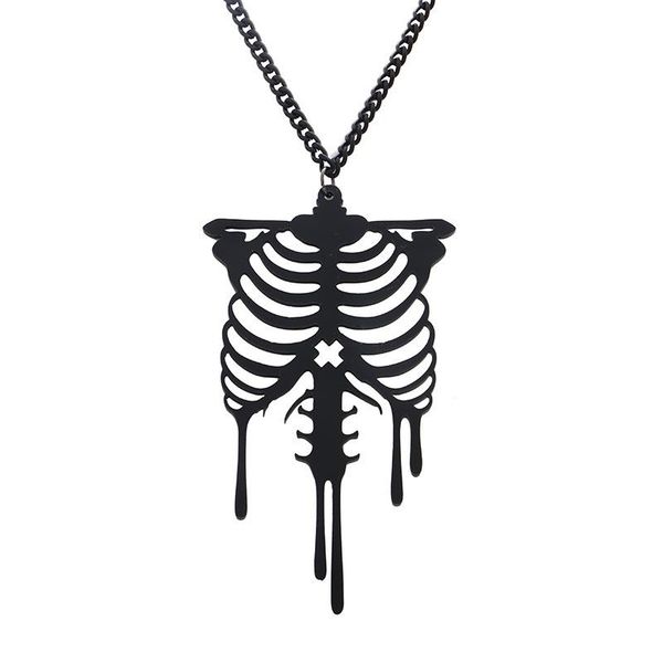 gothic necklaces goth punk unique skeleton pendant necklace jewelry halloween necklace, Silver
gothic necklaces goth punk unique skeleton pendant necklace jewelry halloween necklace, Silver