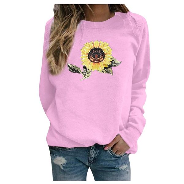 women sunflower printed pullover long sleeve o-neck blouse fashion printed blouse camiseta mujer streetwear #lr3, Black
women sunflower printed pullover long sleeve o-neck blouse fashion printed blouse camiseta mujer streetwear #lr3, Black