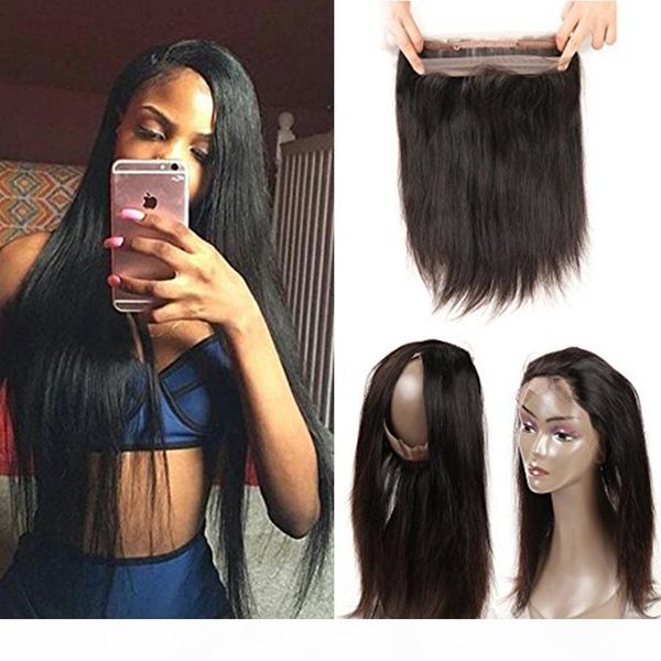 360 lace frontal closure straight 130% density human hair natural hairline lightly bleached knots with baby hair 22.5"x4"x2, Black;brown
360 lace frontal closure straight 130% density human hair natural hairline lightly bleached knots with baby hair 22.5"x4"x2, Black;brown