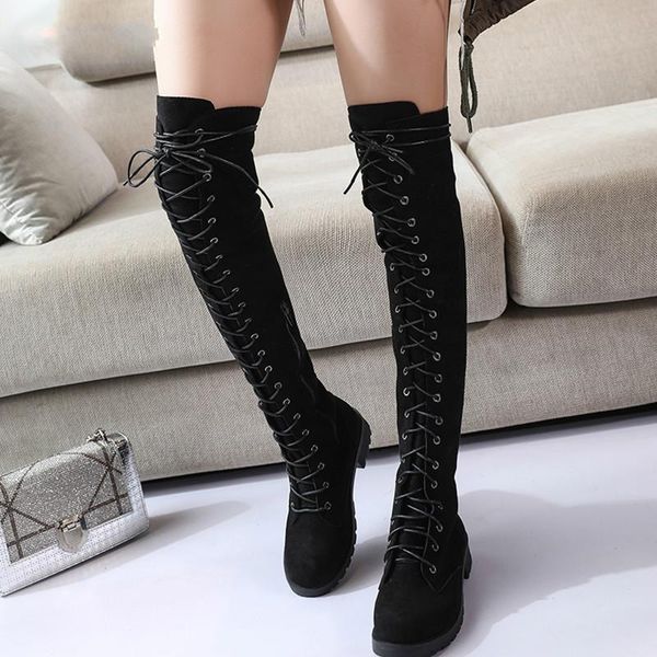 boots 2021 ladies lace up over the knee plus size 43 platfrom long women shoes thigh high zapatos de mujer, Black
boots 2021 ladies lace up over the knee plus size 43 platfrom long women shoes thigh high zapatos de mujer, Black