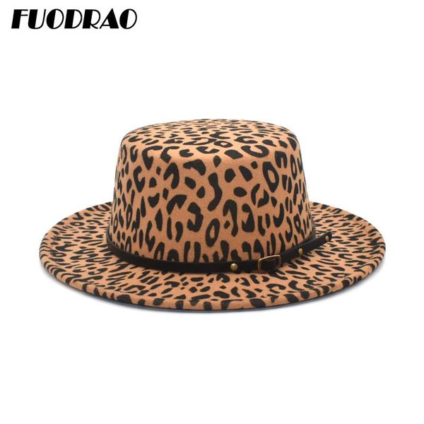 fuodrao new leopard print flat bowler hat winter autumn wool fedora hat women wide brim british vintage belt jazz hats p22, Blue;gray
fuodrao new leopard print flat bowler hat winter autumn wool fedora hat women wide brim british vintage belt jazz hats p22, Blue;gray