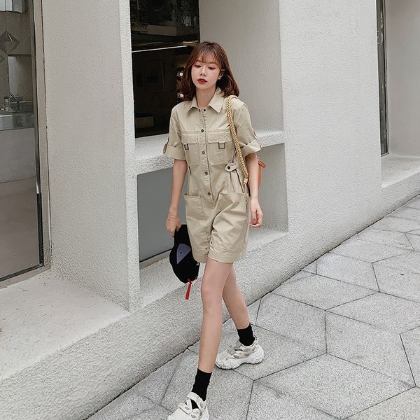 7bxq2 women's one-piece 2020 summer new fashion overalls overalls style overallsshorts overallsoxford cotton casual korean short, Gray
7bxq2 women's one-piece 2020 summer new fashion overalls overalls style overallsshorts overallsoxford cotton casual korean short, Gray