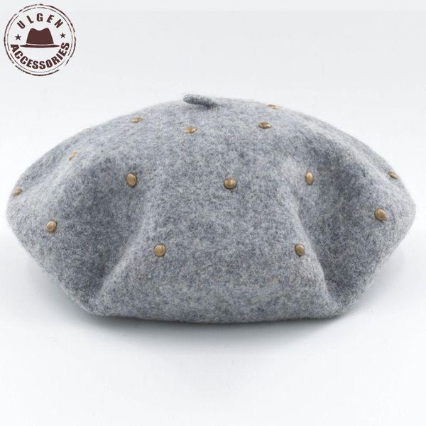 berets vintage women beret hat fashion winter warn wool rivet for ladies french style painter hats, Blue;gray
berets vintage women beret hat fashion winter warn wool rivet for ladies french style painter hats, Blue;gray