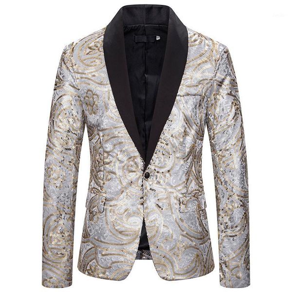 mens sequins suit blazer jacket 2019 shiny glitter embellished blazer male slim dj club stage formal wedding clothes man1, White;black
mens sequins suit blazer jacket 2019 shiny glitter embellished blazer male slim dj club stage formal wedding clothes man1, White;black