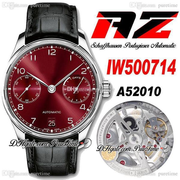 azf v5 iw500714 power reserve a52010 automatic mens watch 42mm steel case red dial silver markers black leather strap super edition puretime, Slivery;brown
azf v5 iw500714 power reserve a52010 automatic mens watch 42mm steel case red dial silver markers black leather strap super edition puretime, Slivery;brown
