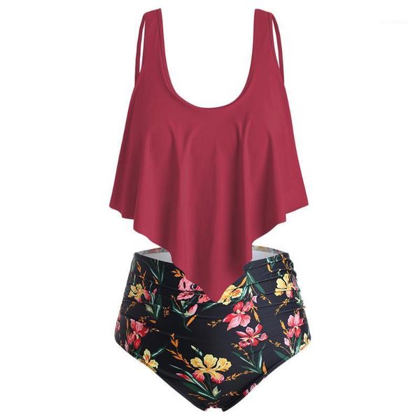 wipalo flounce floral plus size high waisted women sets summer beach boho swim set 2 pieces bathing suit ladies holiday big size1, White
wipalo flounce floral plus size high waisted women sets summer beach boho swim set 2 pieces bathing suit ladies holiday big size1, White