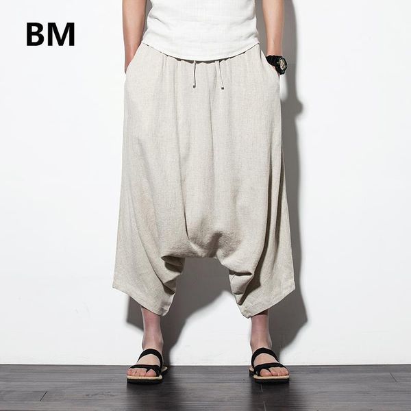 chinese style loose plus size cross pants ancient style linen casual pants men clothing black nine-point crotch male1
chinese style loose plus size cross pants ancient style linen casual pants men clothing black nine-point crotch male1