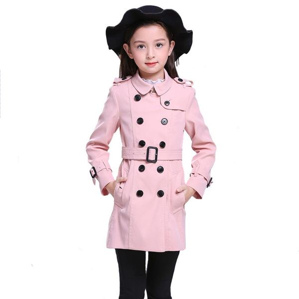 brand girls coats winter\autumn children long classic double breasted kids outerwear classic 6y-14y, Blue;gray
brand girls coats winter\autumn children long classic double breasted kids outerwear classic 6y-14y, Blue;gray