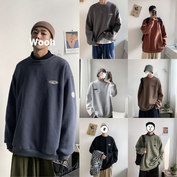 spring and autumn plush sweater men's fashion loose clothes trend round neck lovers' autumn jacket, Black
spring and autumn plush sweater men's fashion loose clothes trend round neck lovers' autumn jacket, Black