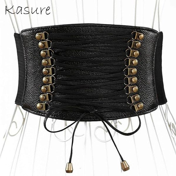 kasure black luxury pu wide waistbelt for women ladies high elastic dress belt female skirt decoration accessories, Black;brown
kasure black luxury pu wide waistbelt for women ladies high elastic dress belt female skirt decoration accessories, Black;brown