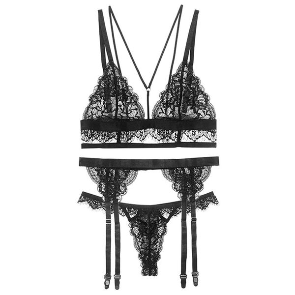 black bra ultra thin lace perspective triangle cup underwear women's t-string suspender three point suit, Red;black
black bra ultra thin lace perspective triangle cup underwear women's t-string suspender three point suit, Red;black