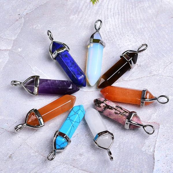 1pc natural crystal amethyst rose quartz crystal point pendant quartz mineral jewelry couple decoration holiday diy gift qylzbw, Black
1pc natural crystal amethyst rose quartz crystal point pendant quartz mineral jewelry couple decoration holiday diy gift qylzbw, Black