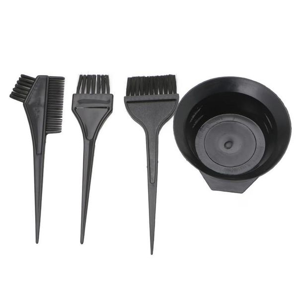 4pcs /set hair dye colouring brush comb black plastic mixing bowl barber salon tint hairdressing color styling tools jllblh, Silver
4pcs /set hair dye colouring brush comb black plastic mixing bowl barber salon tint hairdressing color styling tools jllblh, Silver