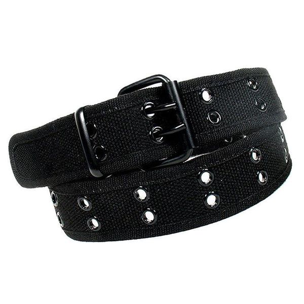 new canvas web belt two hole grommets black metal roller buckle men women, black, Black;brown
new canvas web belt two hole grommets black metal roller buckle men women, black, Black;brown