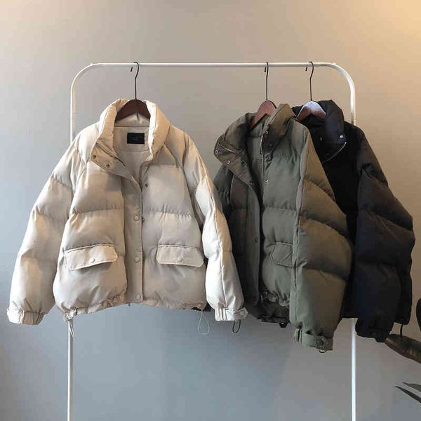 women's wool & blends hxjjp winter new stand collar bread jacket women loose down cotton coat female long sleeve thick warm outerw, Black
women's wool & blends hxjjp winter new stand collar bread jacket women loose down cotton coat female long sleeve thick warm outerw, Black