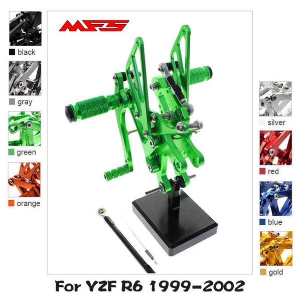 mfs motorcycle rearset cnc adjustable foot pegs accessories for yzf r6 1999 2000 2001 2002 footrests foot rests footpegs
mfs motorcycle rearset cnc adjustable foot pegs accessories for yzf r6 1999 2000 2001 2002 footrests foot rests footpegs