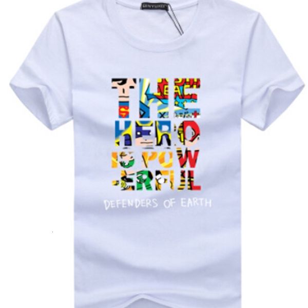 the hero defenders of earth letter multicolour print men women short sleeved t-shirts summer casual fashion tees male clothing, White;black
the hero defenders of earth letter multicolour print men women short sleeved t-shirts summer casual fashion tees male clothing, White;black