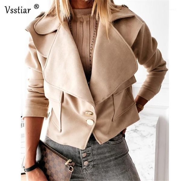 winter long sleeve casual jackets women turn-down collar woman coats autumn fashion solid clothing outerwear plus size1, Black;brown
winter long sleeve casual jackets women turn-down collar woman coats autumn fashion solid clothing outerwear plus size1, Black;brown